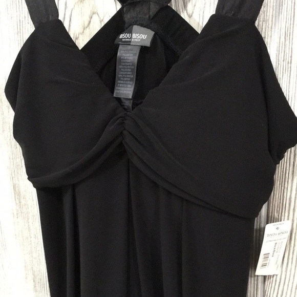 𝅺Vintage Y2K Michelle BohBot Bisou Bisou Little Black Dress Size 6 - Picture 3 of 9